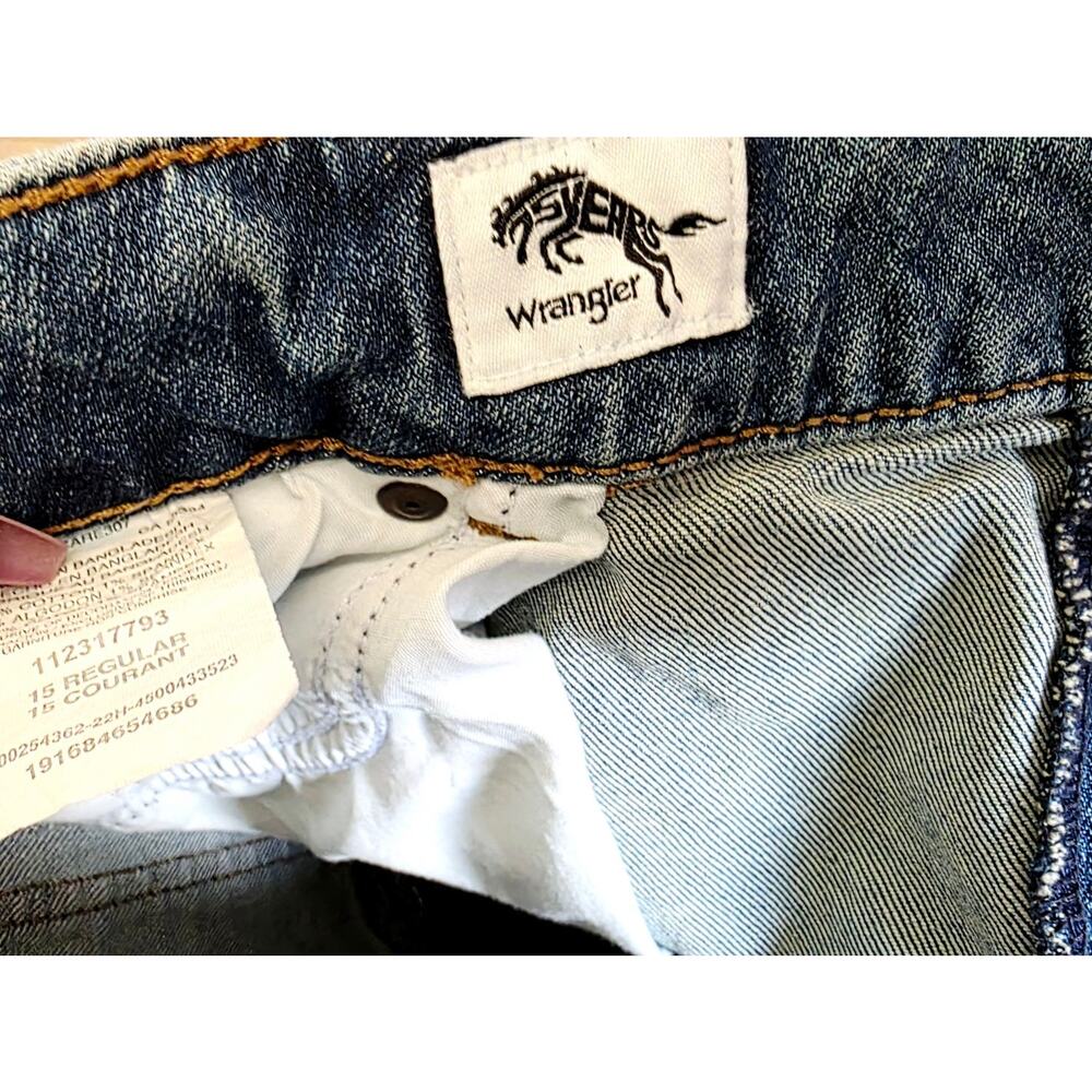 Wrangler Riley Retro Mid Rise Blue Denim Jeans - Picture 8 of 8